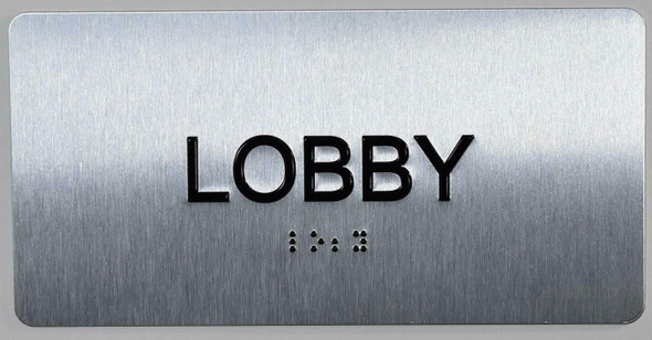Lobby Floor Number Sign -Tactile Touch Braille Sign - The Sensation line -Tactile Signs  Ada sign