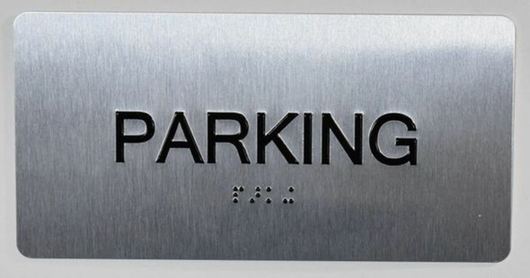 Parking Floor Number Sign -Tactile Touch Braille Sign - The Sensation line -Tactile Signs  Ada sign