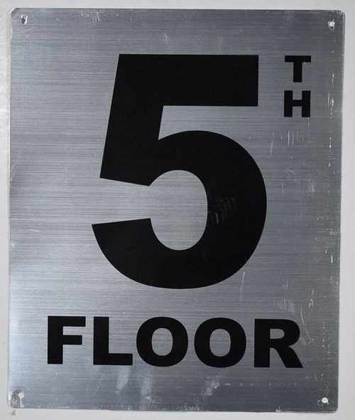 5TH Floor Sign -Tactile Signs Tactile Signs  Floor Number Sign -Tactile Signs Tactile Signs  Tactile Touch   Braille sign - The Sensation line  Braille sign