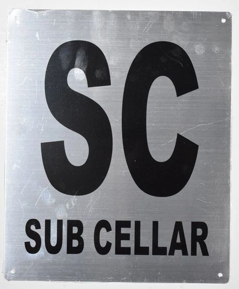 SUB Cellar Sign  - Tactile Touch Braille Sign - The Sensation line -Tactile Signs  Ada sign