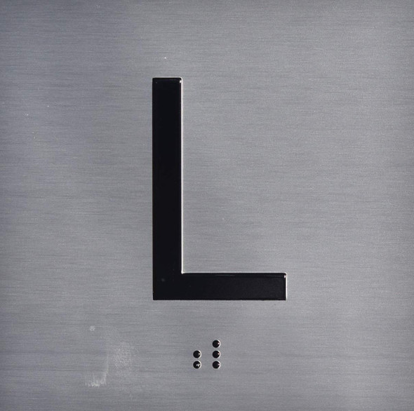 Elevator floor number sign