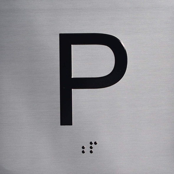 Elevator floor number sign