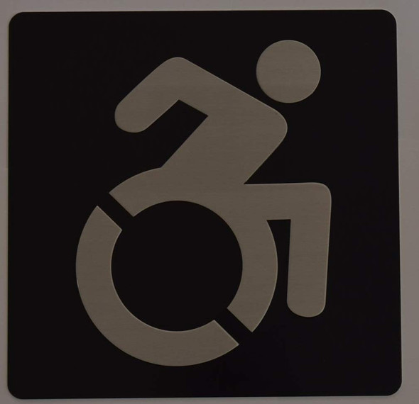 ADA International Symbol of Accessibility (ISA) Sign -Tactile Signs  Ada sign