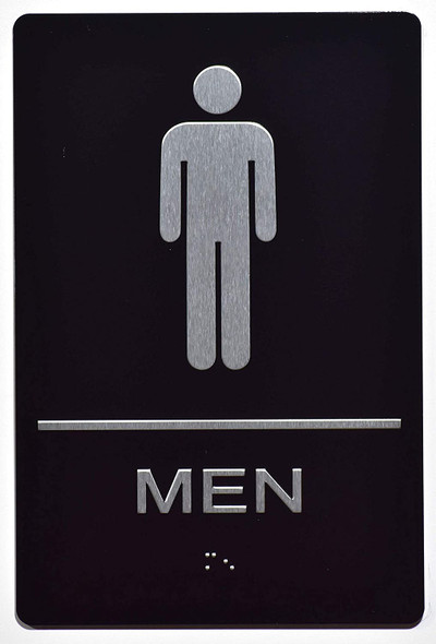 Men Restroom ADA Sign -Tactile Signs  The Sensation line Ada sign