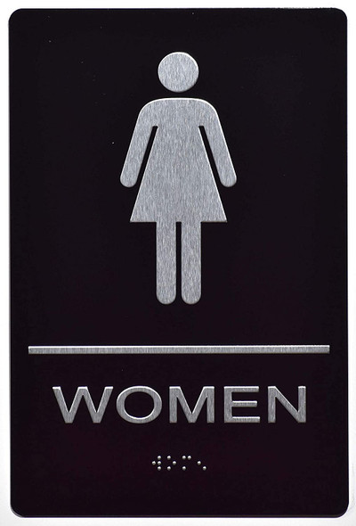 Women Restroom - The Sensation line -Tactile Signs  Ada sign