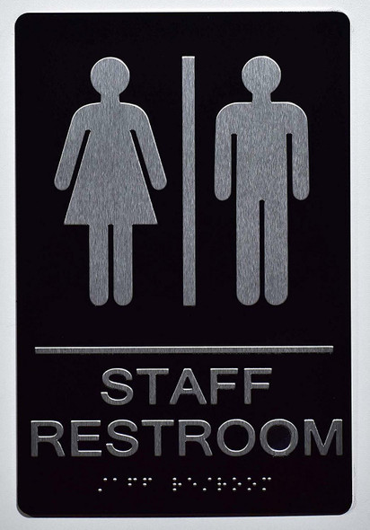 Staff Restroom Sign -Tactile Signs  The Sensation line Ada sign