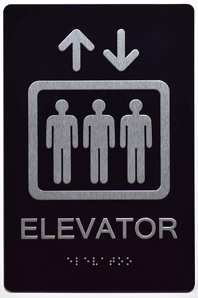 Elevator Sign  The Sensation line -Tactile Signs  Ada sign
