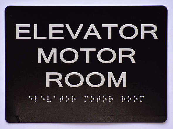 Elevator Motor Room Sign   The Sensation line -Tactile Signs  Ada sign