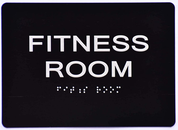 Fitness Room Sign -Tactile Signs    The Sensation line Ada sign