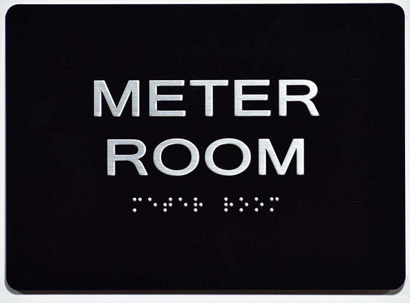 Meter Room Sign -Tactile Signs    The Sensation line Ada sign