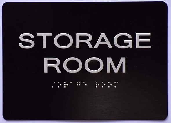 Storage Room Sign -Tactile Signs  The Sensation line Ada sign