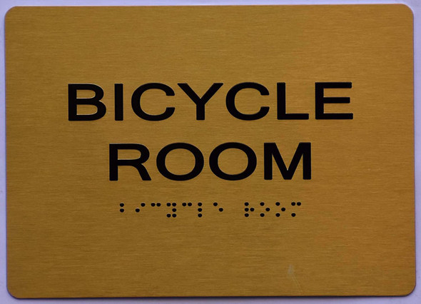 Bicycle Room Sign -Tactile Signs  The Sensation line Ada sign