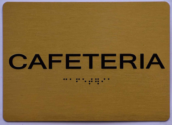 Cafeteria Sign -Tactile Signs  The Sensation line Ada sign