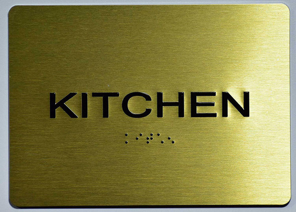 Kitchen Sign -Tactile Signs Tactile Signs   The Sensation line Ada sign