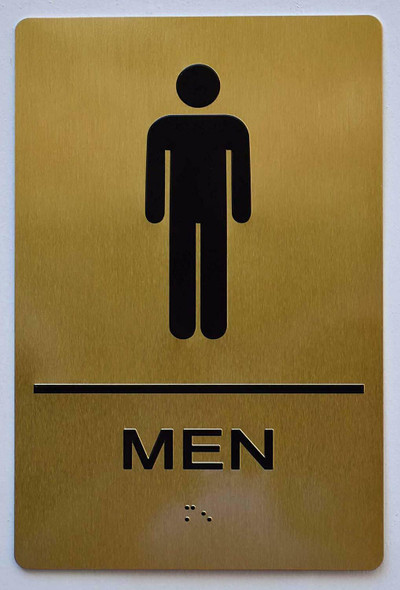 Men Restroom  Sign  The Sensation line -Tactile Signs  Ada sign