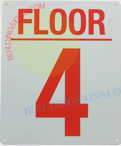 4 FLOOR SIGN