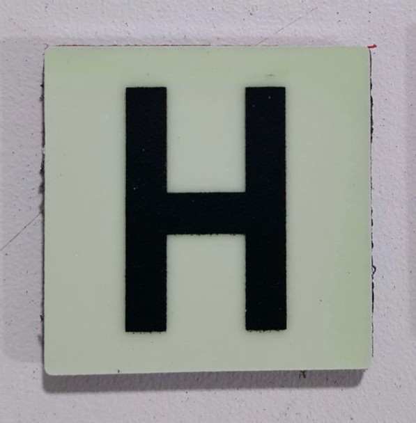 Glow in dark Number H sign The Liberty Line