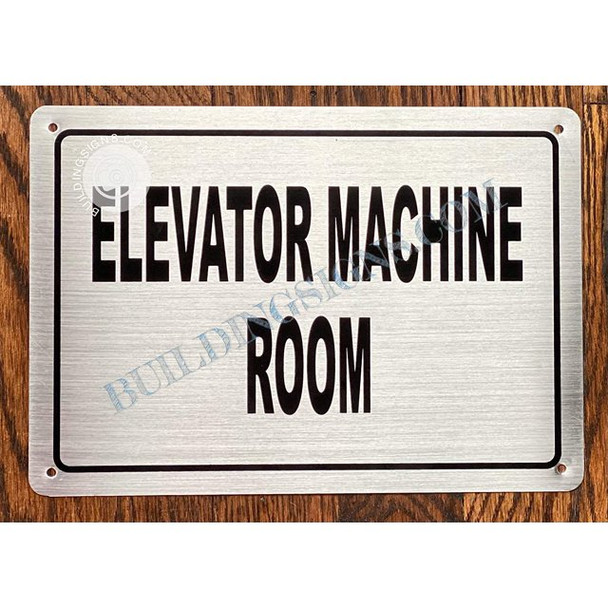 ELEVATOR MACHINE ROOM Signage - NAPOLI ARGENTO LINE
