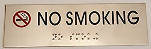 NO SMOKING Sign -Tactile Signs   Ada sign