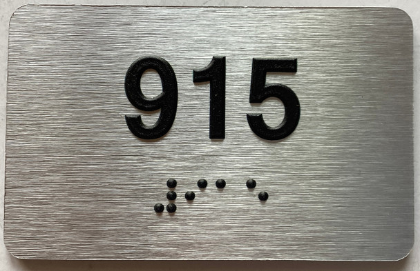 apartment number 915 sign