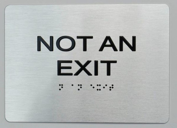 Not AN EXIT ADA Sign -Tactile Signs Tactile Signs  The sensation line  Ada sign