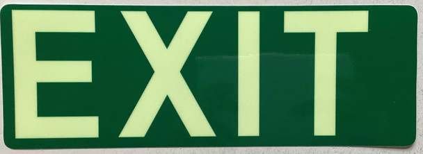 Glow-In-the-Dark sticker-Exit