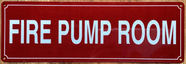FIRE PUMP ROOM SIGN