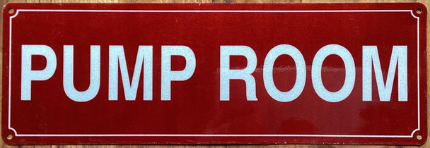 PUMP ROOM SIGN