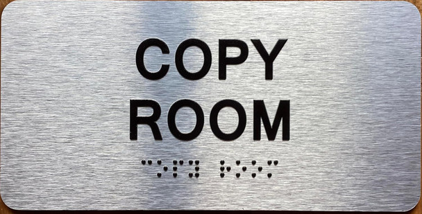 COPY ROOM SIGN WITH RAISED LETTERS