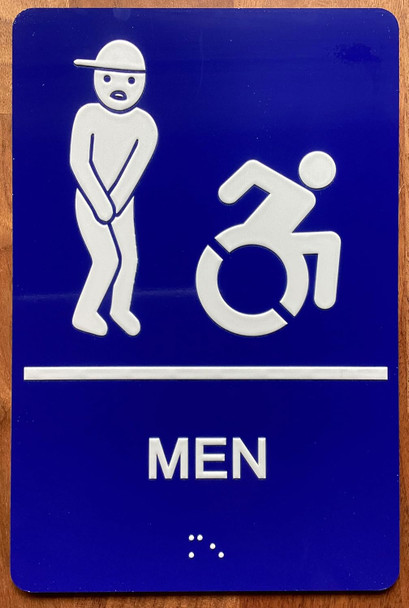 RESTROOM SIGN RAISED LETTERS