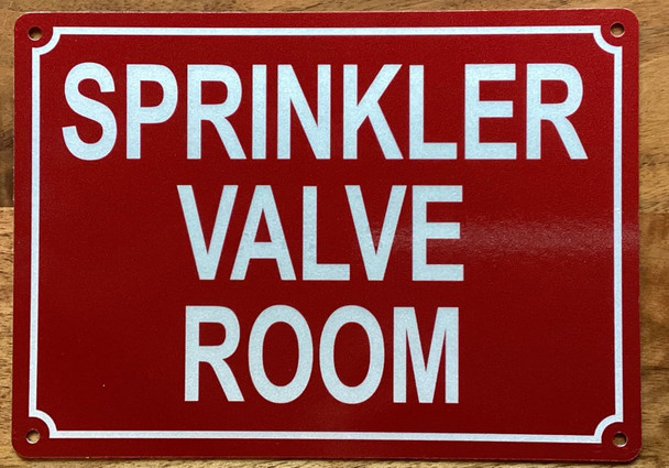 SPRINKLER VALVE ROOM SIGN