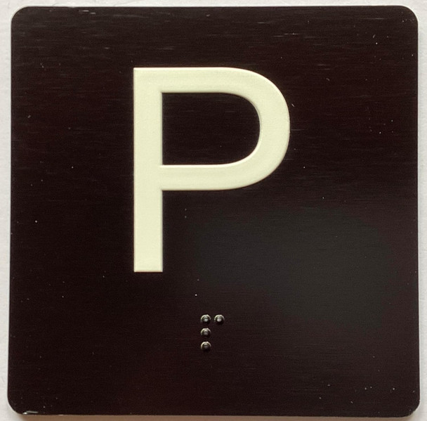 ELEVATOR FLOOR NUMBER THE LEXINGTON AVE LINE (P-PARKING) SIGN