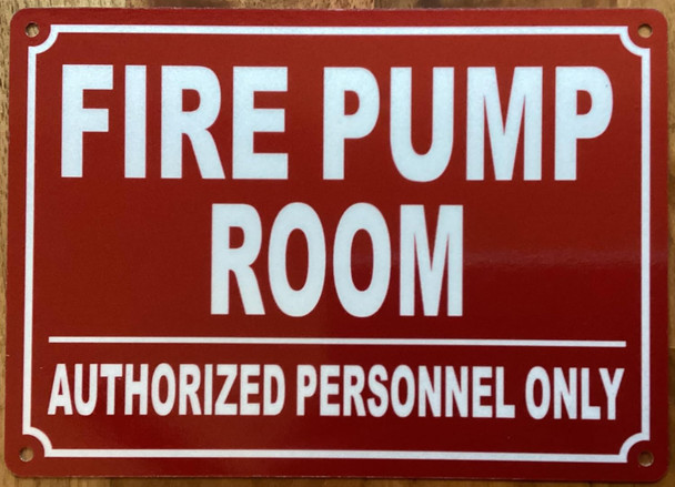 FIRE PUMP ROOM SIGN