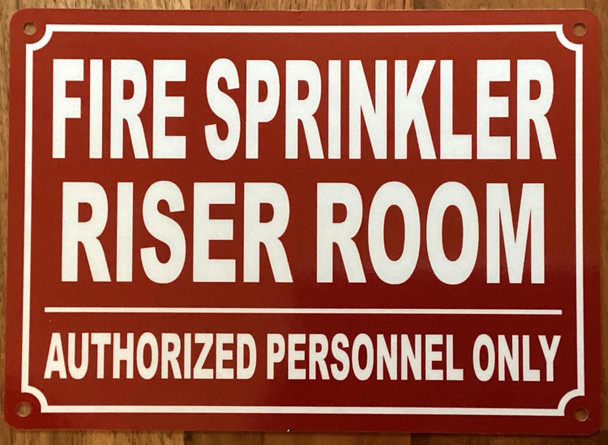 FIRE SPRINKLER RISER ROOM SIGN