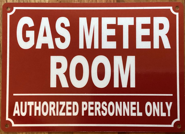 GAS METER ROOM SIGN