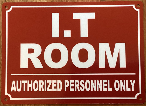 I.T ROOM SIGN