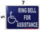 ring bell for assistance signage
