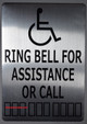 Wireless Doorbell for office / restaurant and commercial use- No Battery Required + sign ring bell for assistance 7x10 with double sided tape