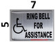 ring bell for assistance signage