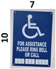 ring bell for assistance signage