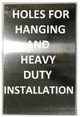 safety sign ACCESS AROUND BACK OF BUILDING - The Pour Tous Blue LINE