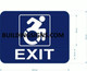 BUILDING SIGNAGE EXIT - The Pour Tous Blue LINE