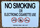 NO SMOKING OR ELECTRONIC CIGARETTE USE SIGN