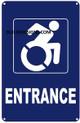 ACCESSIBLE Entrance  -The Pour Tous Blue LINE