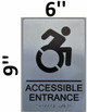 NYC Accessible Sign -Tactile Signs ADA-Compliant Sign.  -Tactile Signs The Sensation line