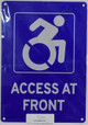 ADA Access at Front -The Pour Tous Blue LINE