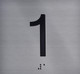 Elevator JAMB Plate with Braille - Elevator Floor Number Brush SILVER Sign