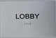 Signage  FLOOR NUMBER  Tactile Graphics Grade 2 Braille Text with raised letters