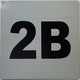 Sign Apartment number 2B