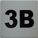 Sign Apartment number 3B